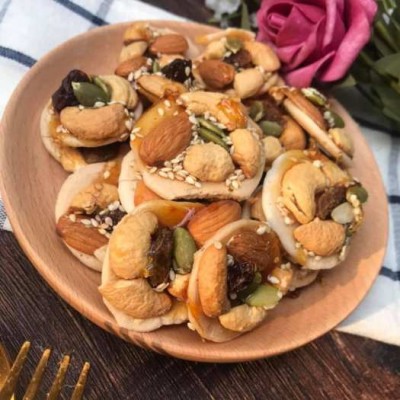 Bánh đồng tiền mix các loại hạt.